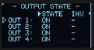 output state
